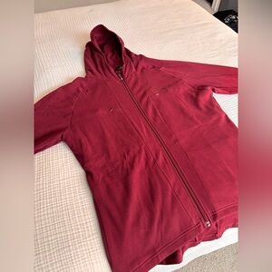 Red Alphalete Full Zip Hoodie